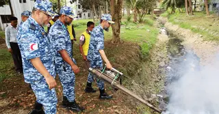 ডেঙ্গু ও চিকুনগুনিয়া প্রতিরোধে বাংলাদেশ বিমান বাহিনীর জনসচেতনতামূলক কর্মসূচি